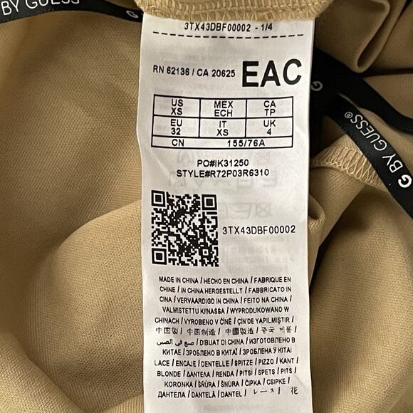 G by Guess Womens Sleeveless‎ Lace Tank Top XS Shark Bite Hem Vamp Whimsigoth - Picture 5 of 7